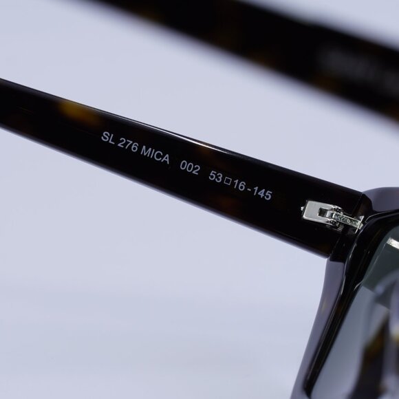 ?️New Saint Laurent SL276 MICA 002 Sunglasses - Dark Havana Frame, Grey Lenses main image 6
